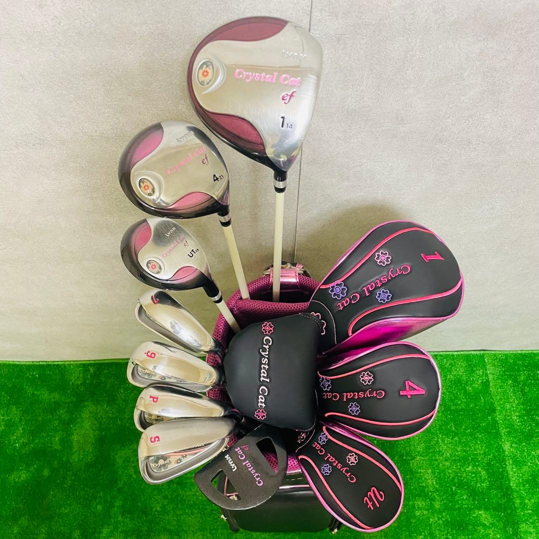美品 LYNX レディース　ゴルフクラブセット クリスタルキャット 8本 初心者