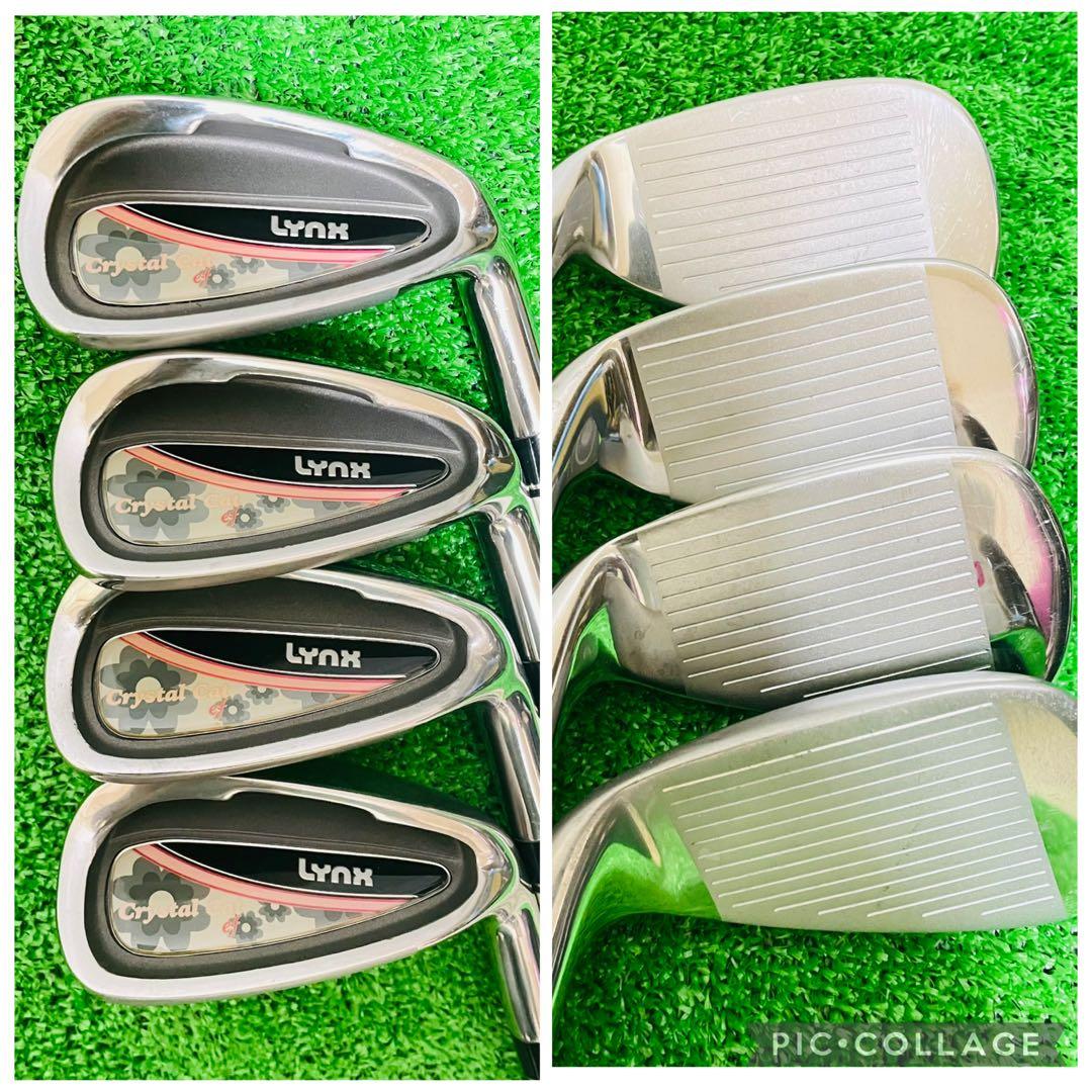 美品 LYNX レディース　ゴルフクラブセット クリスタルキャット 8本 初心者