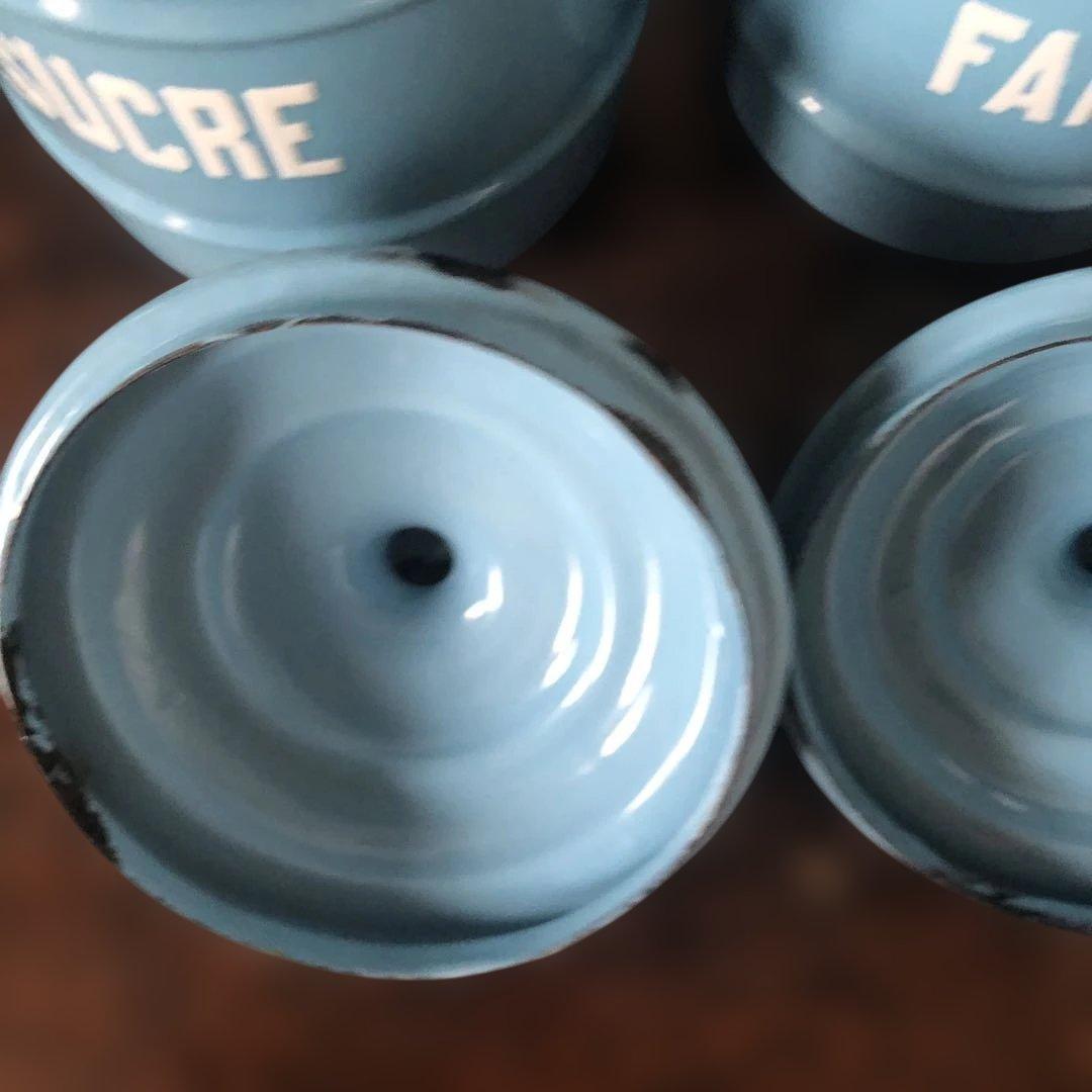 アンティーク　ホーローキャニスター 5個セット+1