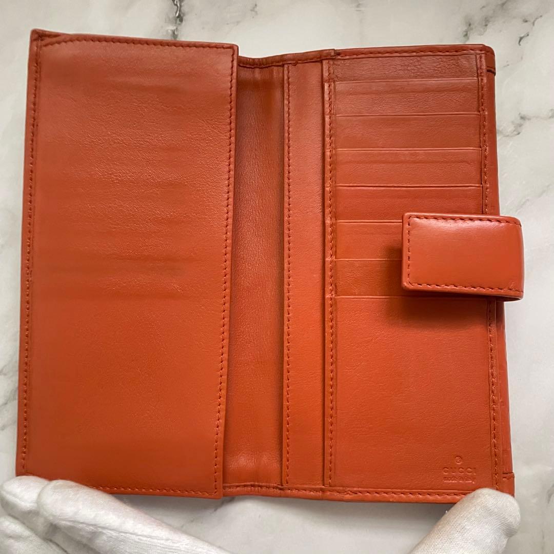 グッチ 長財布 シマ インターロッキング ゴールド金具　0108-③