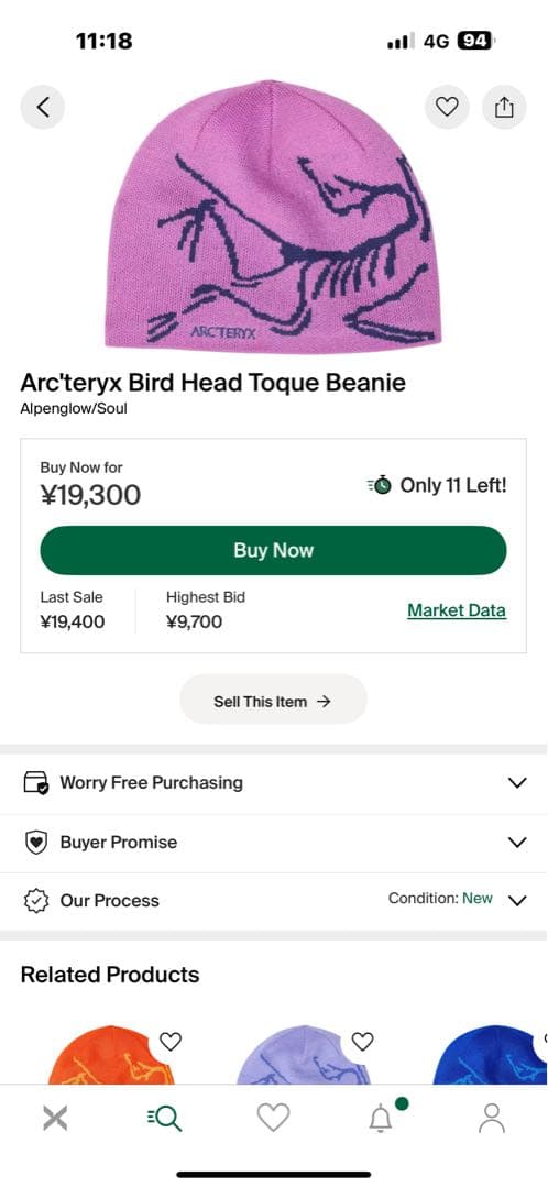 帽子 ARC'TERYX Bird Head Toque Beanie
