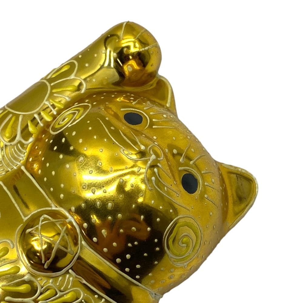 久谷焼 金色の招き猫 (右手金運招き猫) 金彩 開運 置物 正人作 - メルカリ