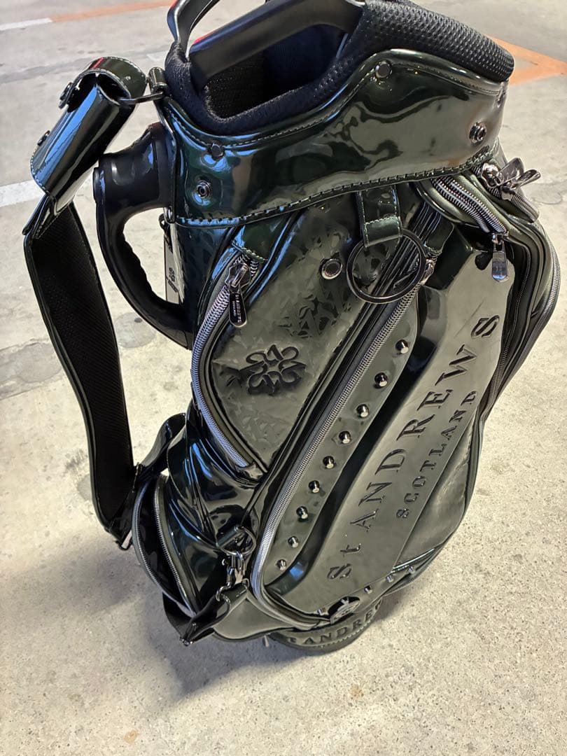 St Andrews セントアンドリュース　ゴルフバッグ カーキ