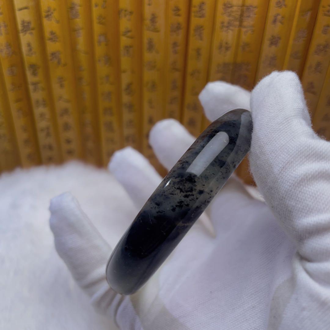 （56.7mm）天然石【❤️岫玉-玉石王-花玉】 軟玉/翡翠/パワーストーン