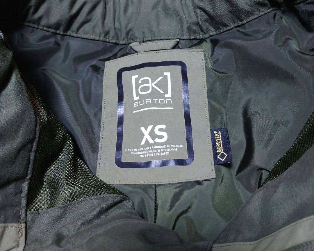 Burton [ak] スノーボードパンツ XS オリーブグリーン