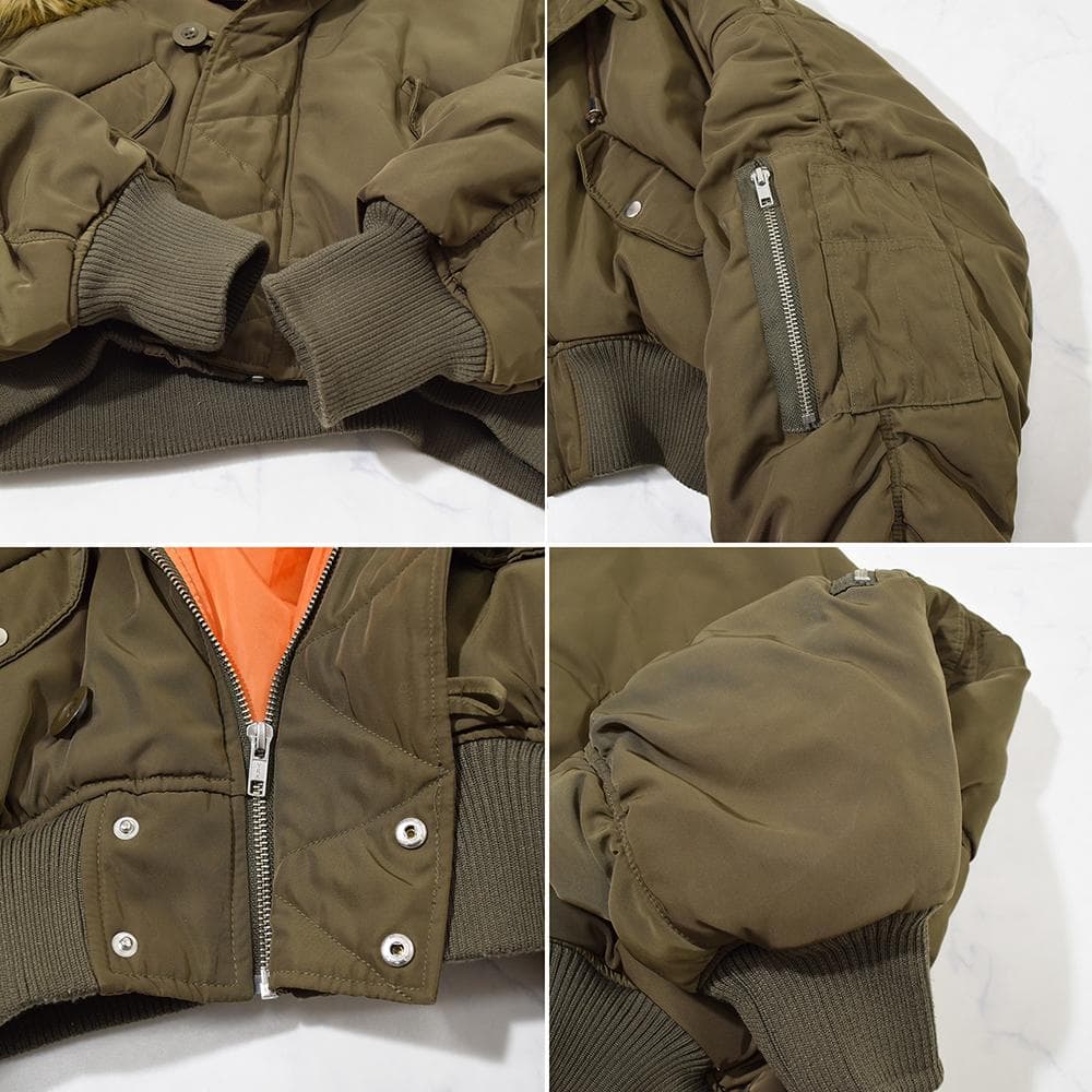 ギャル EVRIS シャーリングスリーブ N-2B 短丈 フライトジャケット