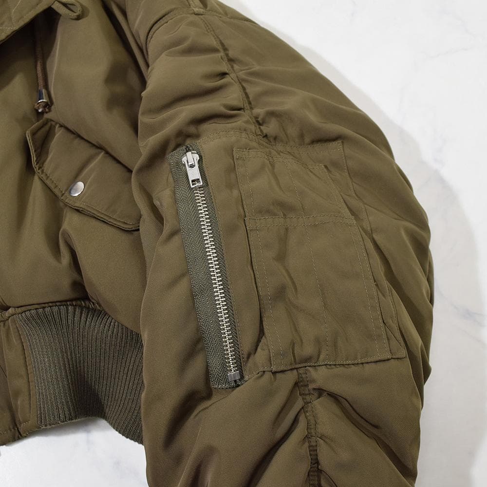 ギャル EVRIS シャーリングスリーブ N-2B 短丈 フライトジャケット