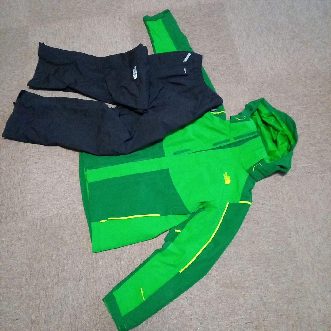 The North Face スキーウェアセット (緑/黒)　海外サイズ Ｍ