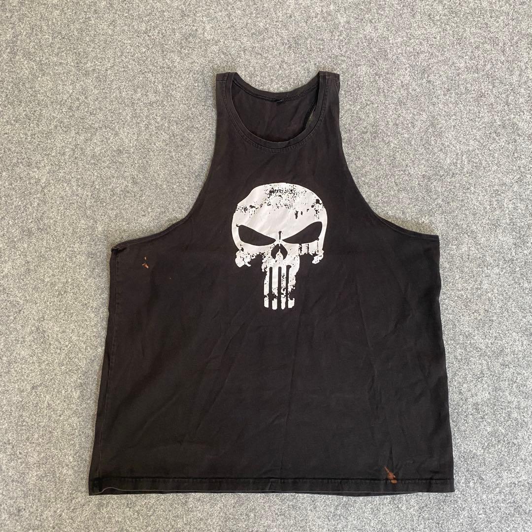 P460 スカルプリント タンクトップ XXL ブラック - メルカリ