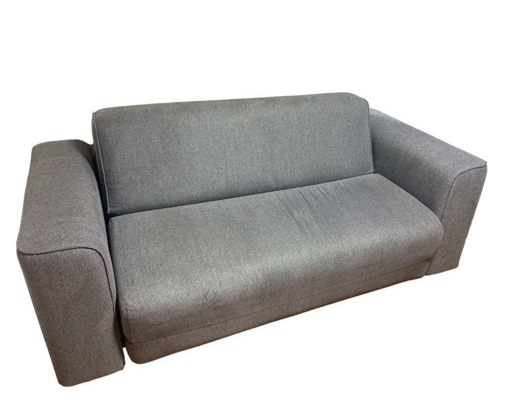 koala コアラ ソファーベッド (ワイドダブル) グレー　オットマン付き