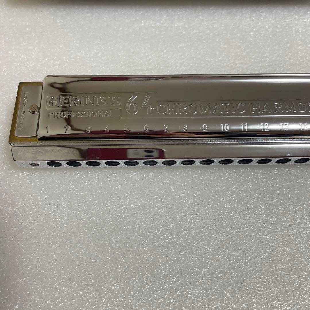 Hering 5164 Chromatic ハーモニカ C調16穴64音