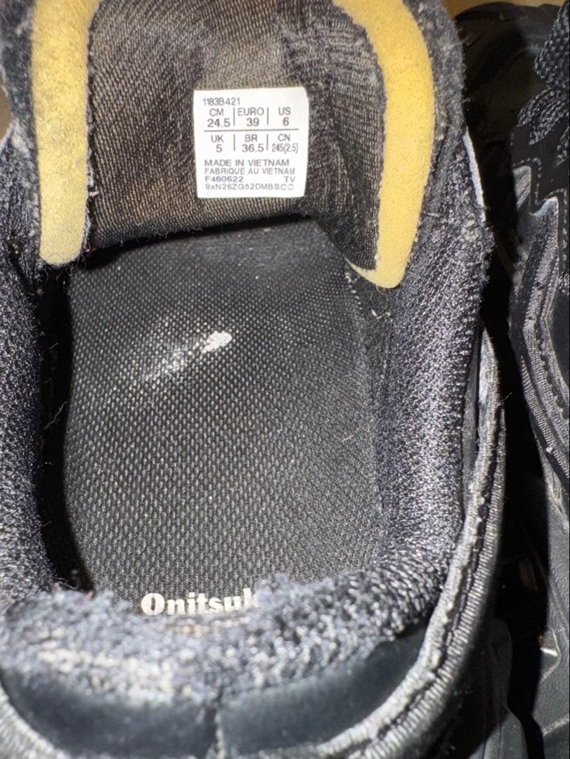 オニツカタイガー　DENTIGRE LS スニーカー 黒