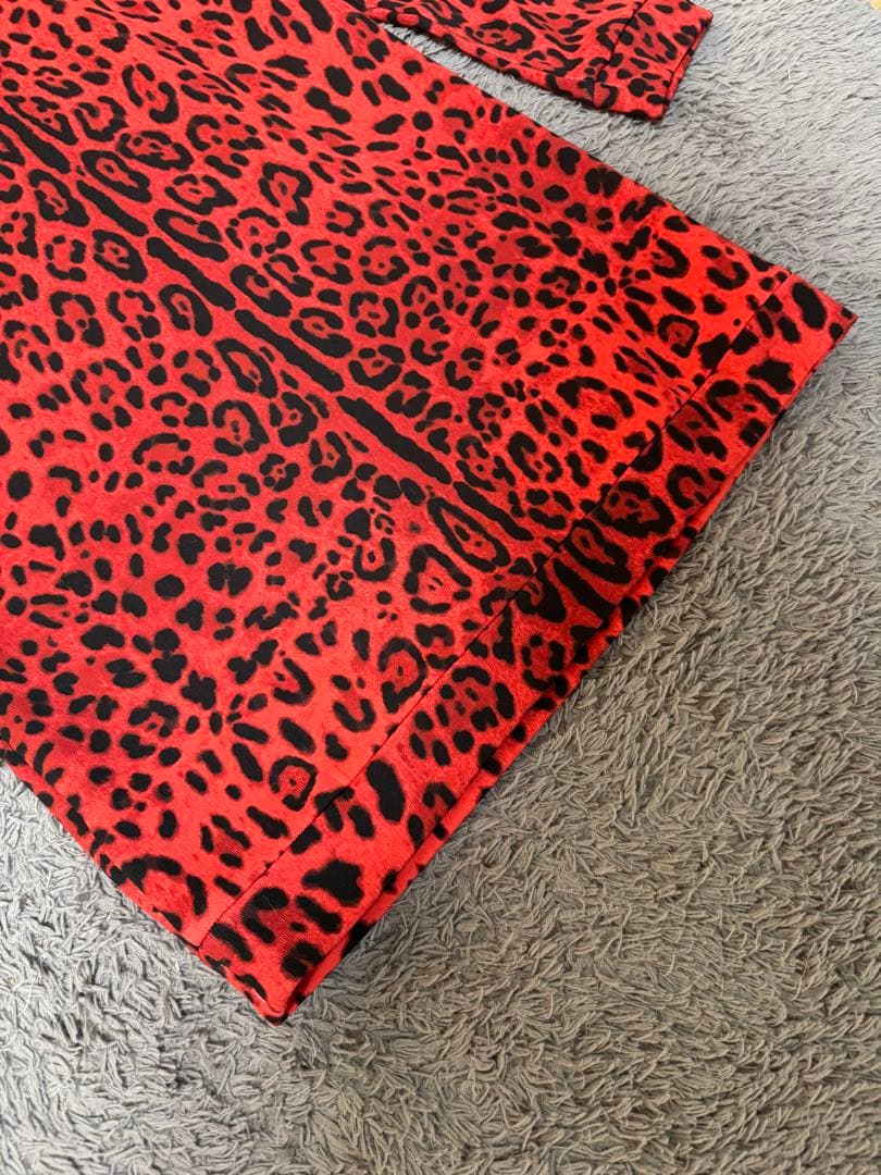 新品タグ付き ドルチェ&ガッバーナ レオパード柄　ワンピース　トレーナー　y2k