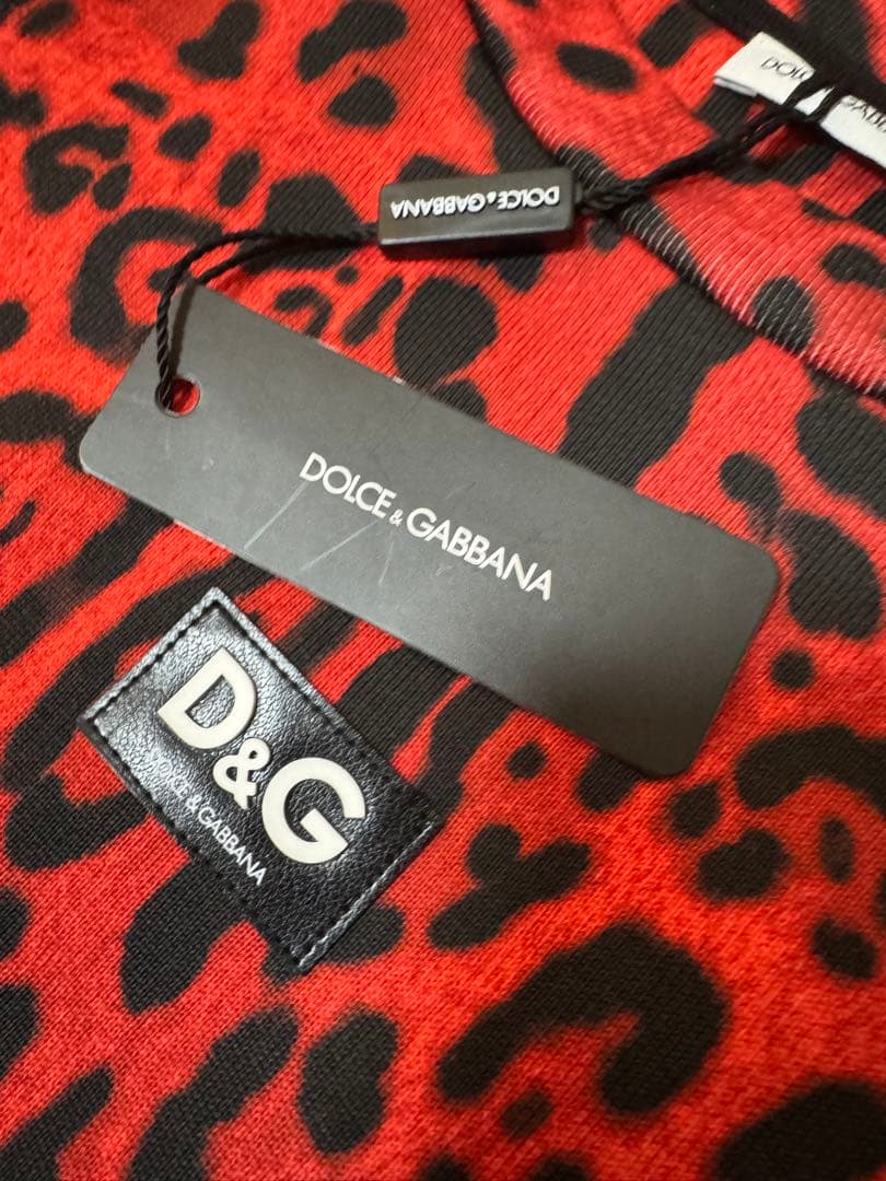 新品タグ付き ドルチェ&ガッバーナ レオパード柄　ワンピース　トレーナー　y2k