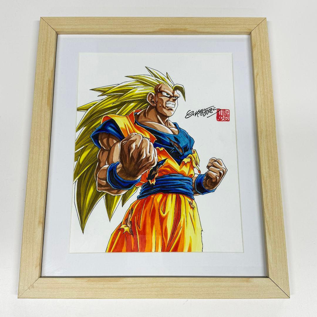 ドラゴンボールZ 孫悟空 鳥山明 サイン色紙