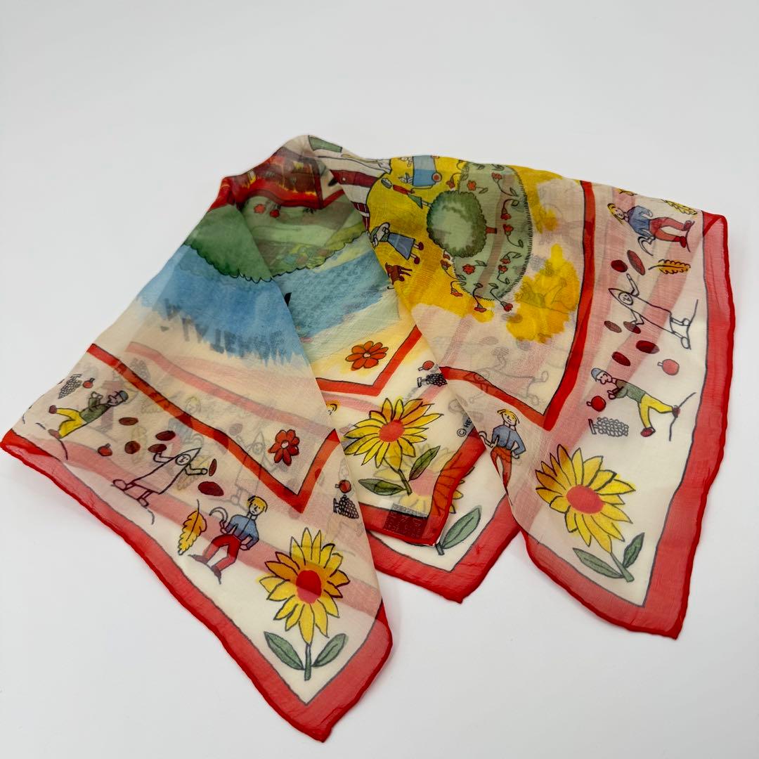 エルメス プチカレ40 RETOUR A LA TERRE 故郷に帰る シルク