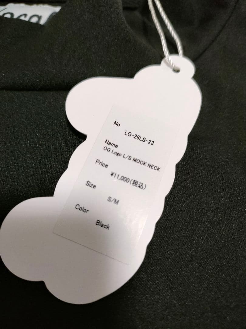 新品　LOCAL GOLF モックネック S/M 黒　ロンT シャツ　ゆったり