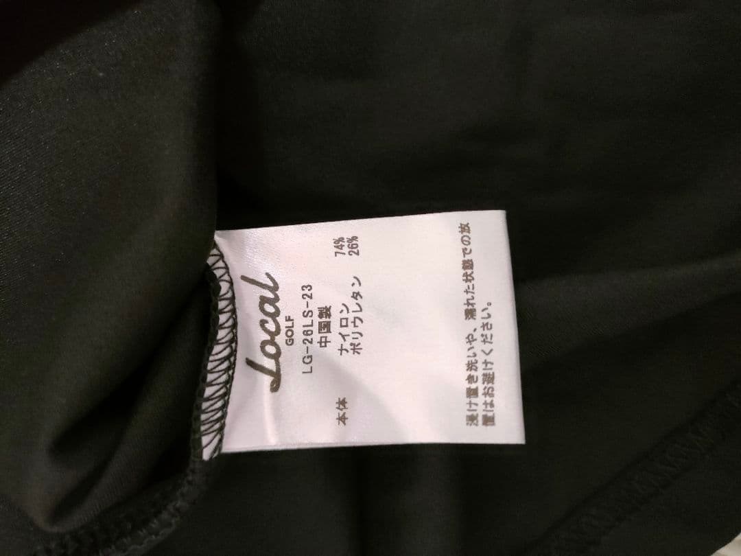 新品　LOCAL GOLF モックネック S/M 黒　ロンT シャツ　ゆったり