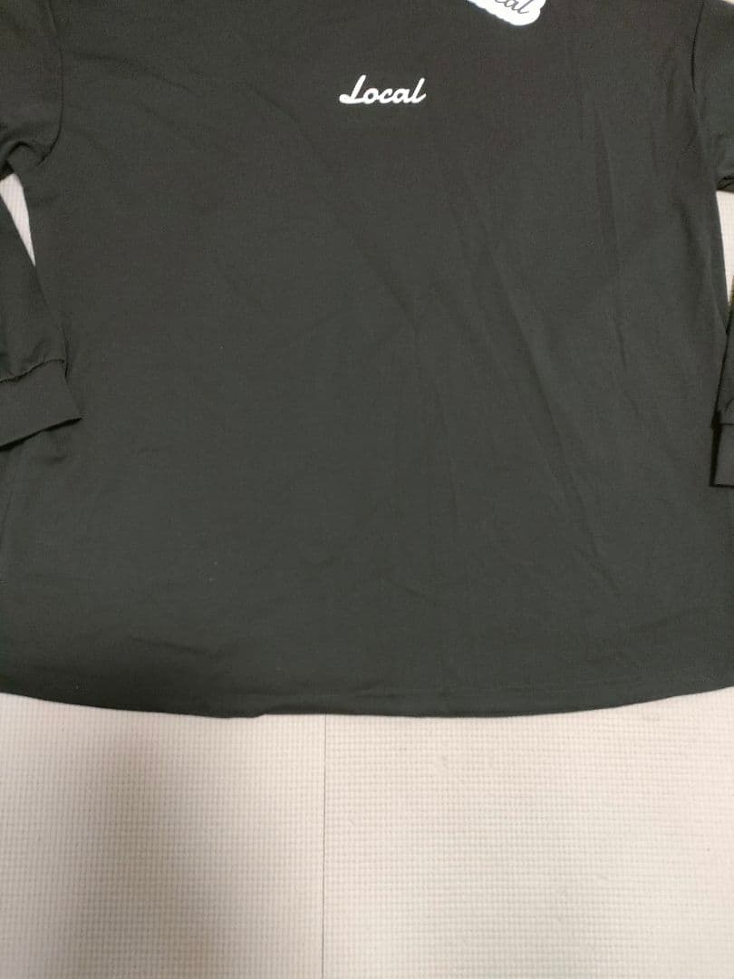 新品　LOCAL GOLF モックネック S/M 黒　ロンT シャツ　ゆったり