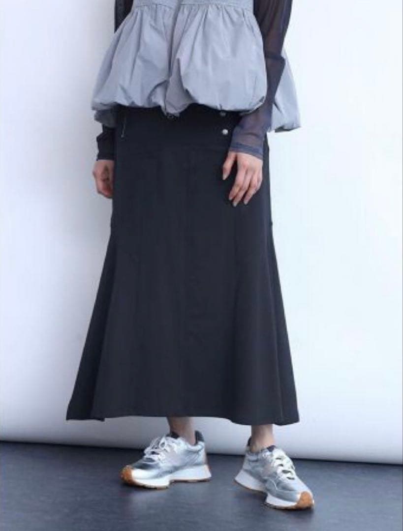 ヤマダヤ2026年福袋LASUDチャコールグレー フレアスカート M〜 L