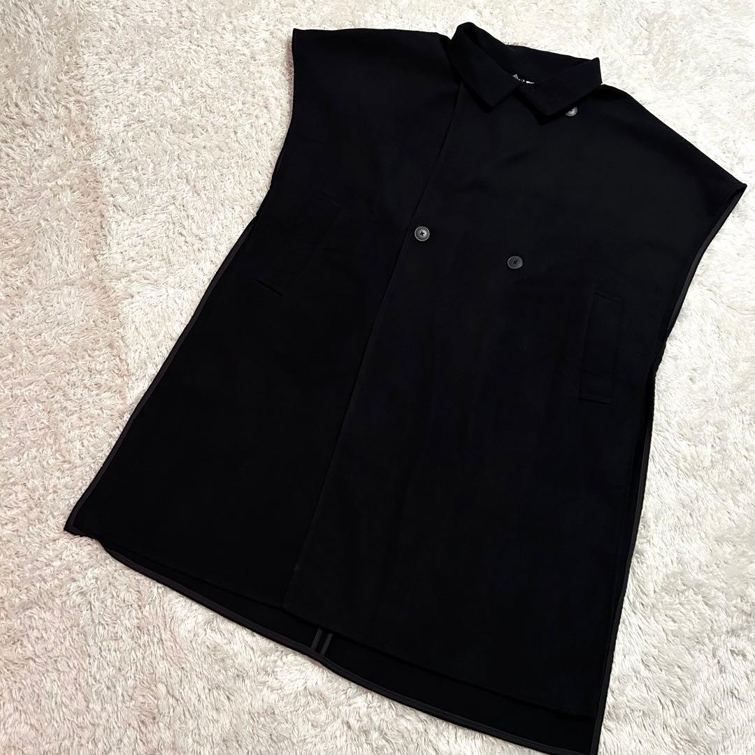 未使用⭐︎ニコアンド リバーハイネックポンチョ ネイビー - メルカリ