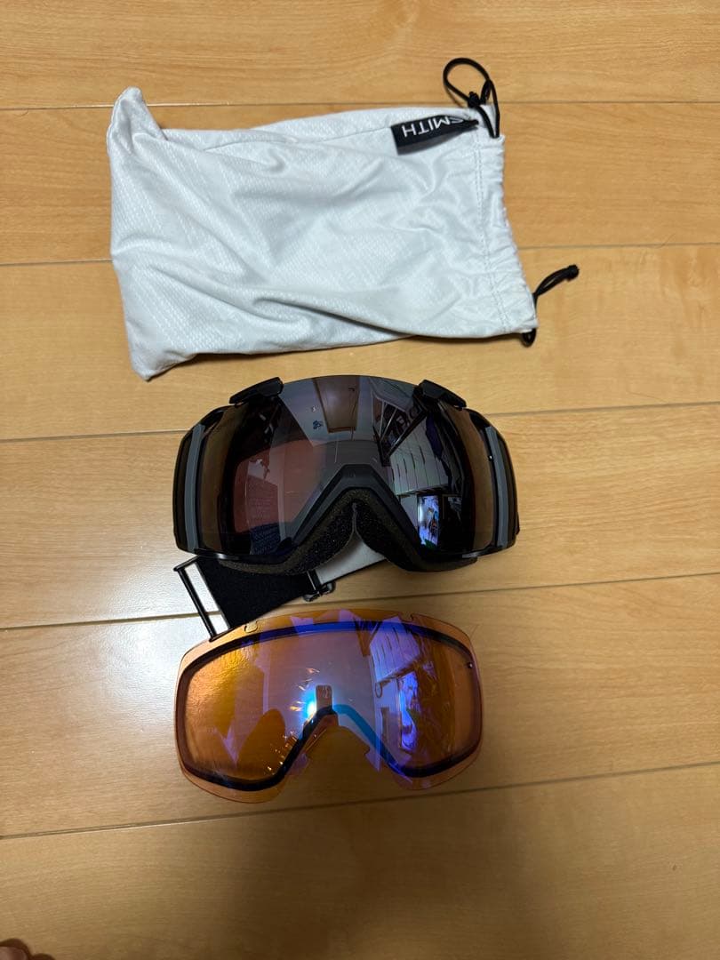 SMITH ダブルレンズゴーグル ミラー　球面レンズ