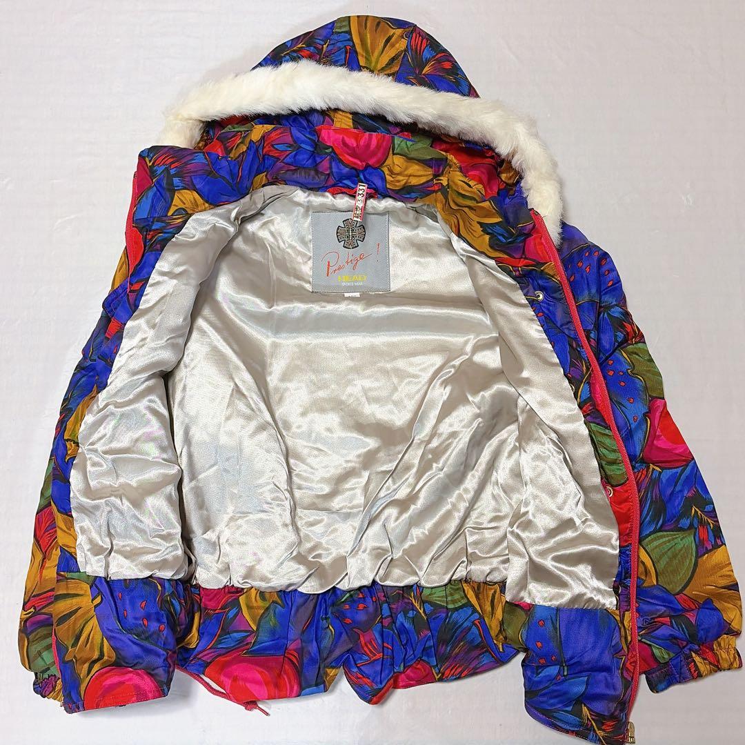 【美品】HEAD ファーフード付きスキーウェアセット 150cm 子供服 スノボ