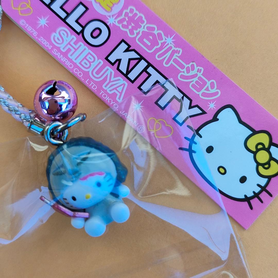 レア☆東京限定 渋谷モヤイ像 携帯電話 ストラップ 根付☆ご当地キティ