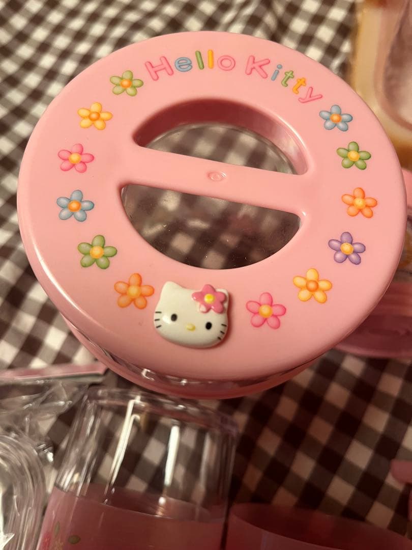 キティ　レトロ　カオハナ　キッチン　調味料　ケース　小物入れ　計量　スプーン