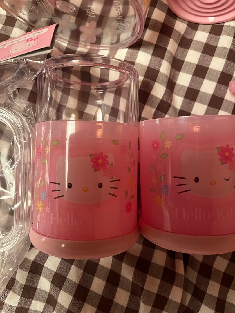 キティ　レトロ　カオハナ　キッチン　調味料　ケース　小物入れ　計量　スプーン