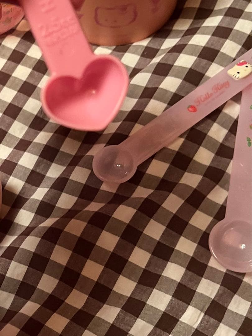 キティ　レトロ　カオハナ　キッチン　調味料　ケース　小物入れ　計量　スプーン