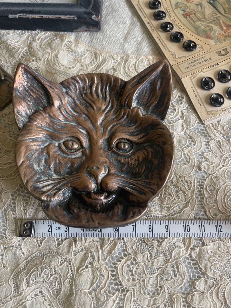 yu_and_a【き1】30 フランスアンティーク　ブロンズ　猫