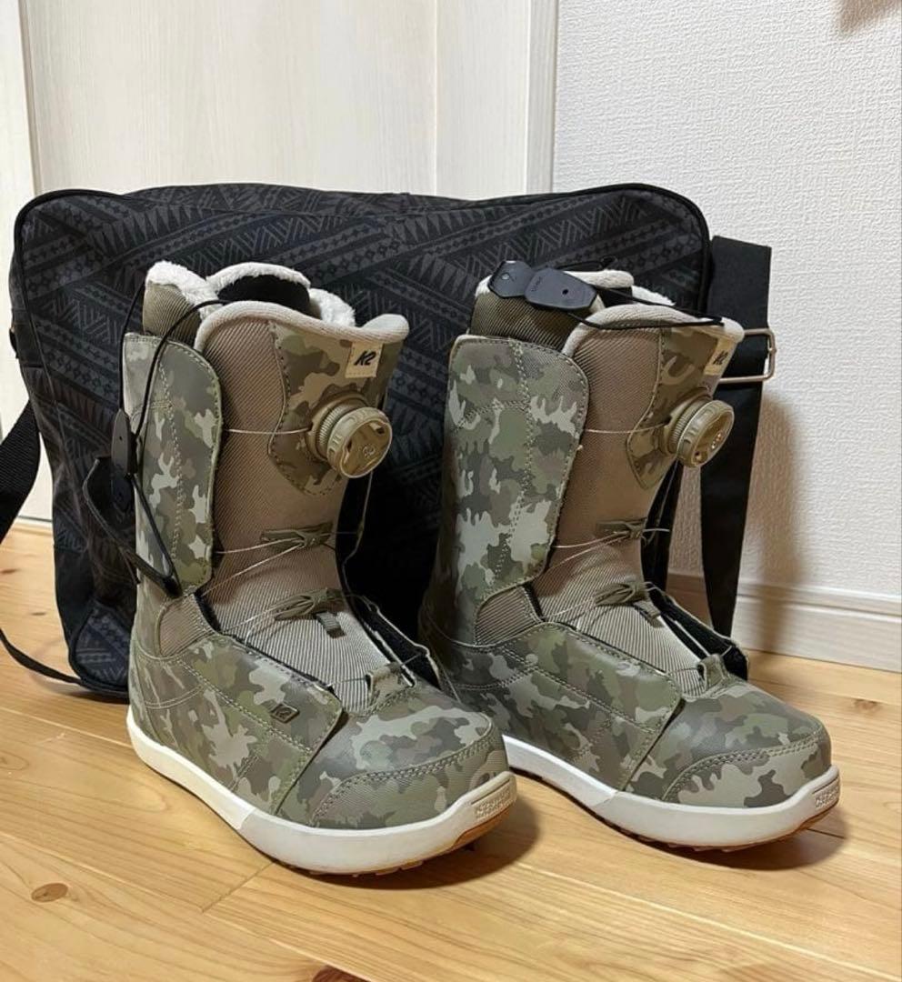 K2 INTUITION 23cm 迷彩スノーボードブーツ　値下げ
