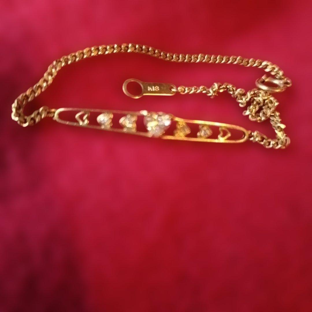 k18ダイヤ入り ブレスレット