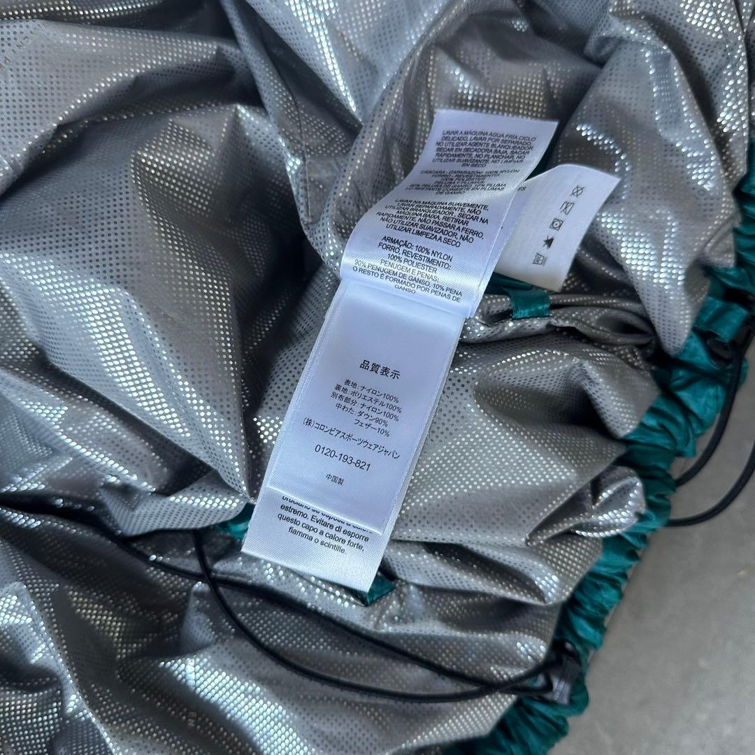 超希少カラー⭐️】極暖Columbia ダウンジャケット エメラルドブルー