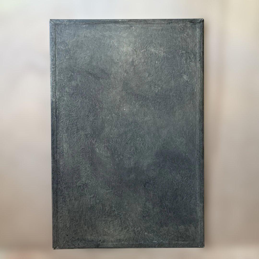 ハタノワタル 敷板 ランチョンマット 和紙 アルミ／グレー 灰色 作家もの ①