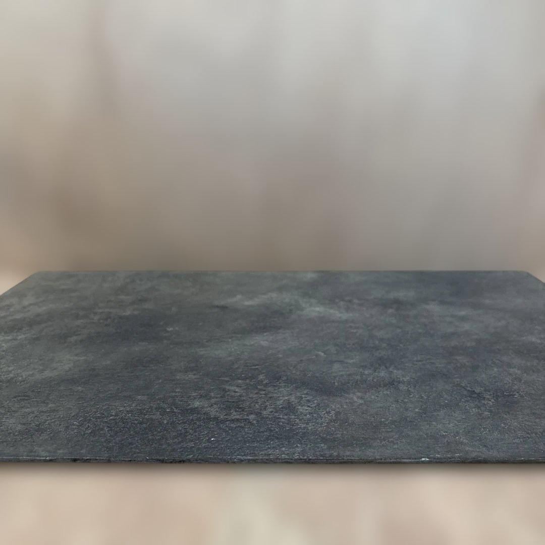 ハタノワタル 敷板 ランチョンマット 和紙 アルミ／グレー 灰色 作家もの ①