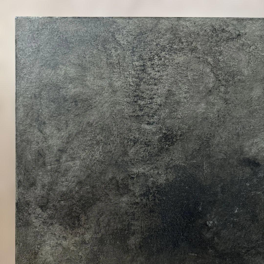 ハタノワタル 敷板 ランチョンマット 和紙 アルミ／グレー 灰色 作家もの ①