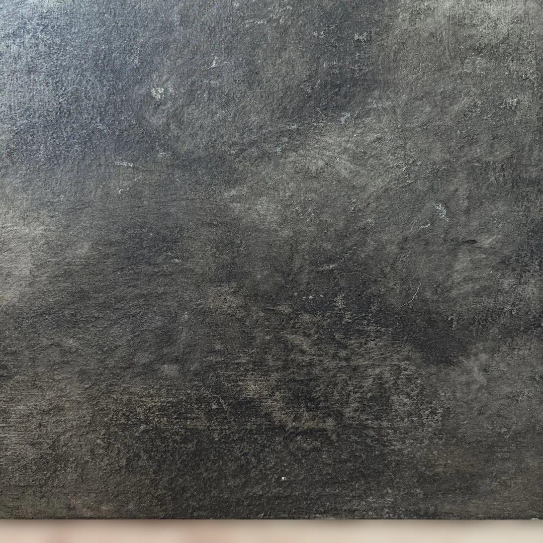 ハタノワタル 敷板 ランチョンマット 和紙 アルミ／グレー 灰色 作家もの ①