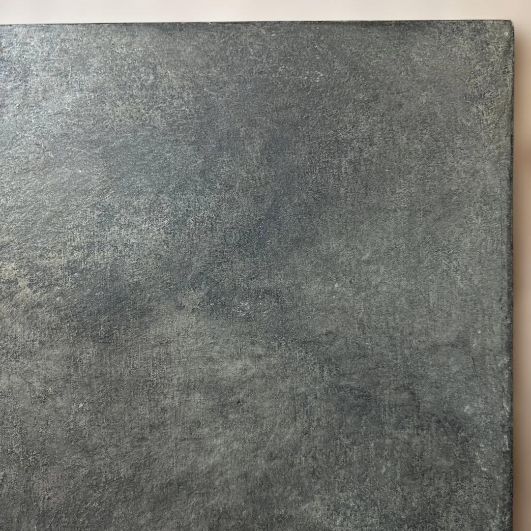 ハタノワタル 敷板 ランチョンマット 和紙 アルミ／グレー 灰色 作家もの ①