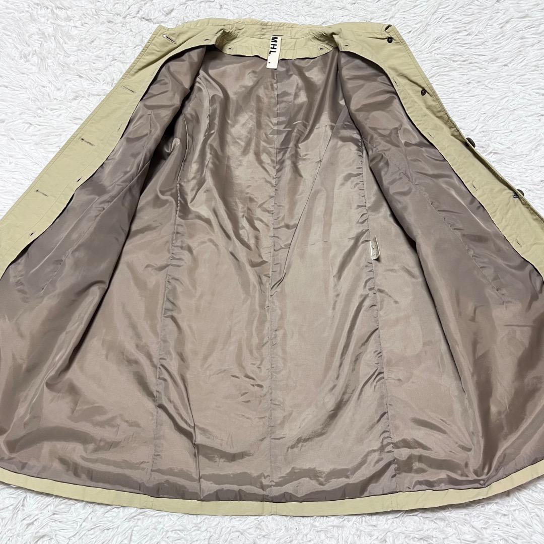 MHL. ダウンライナー付きステンカラーコート コットン ナイロン