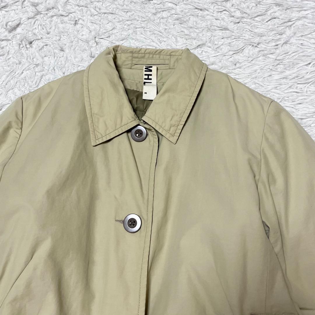 MHL. ダウンライナー付きステンカラーコート コットン ナイロン