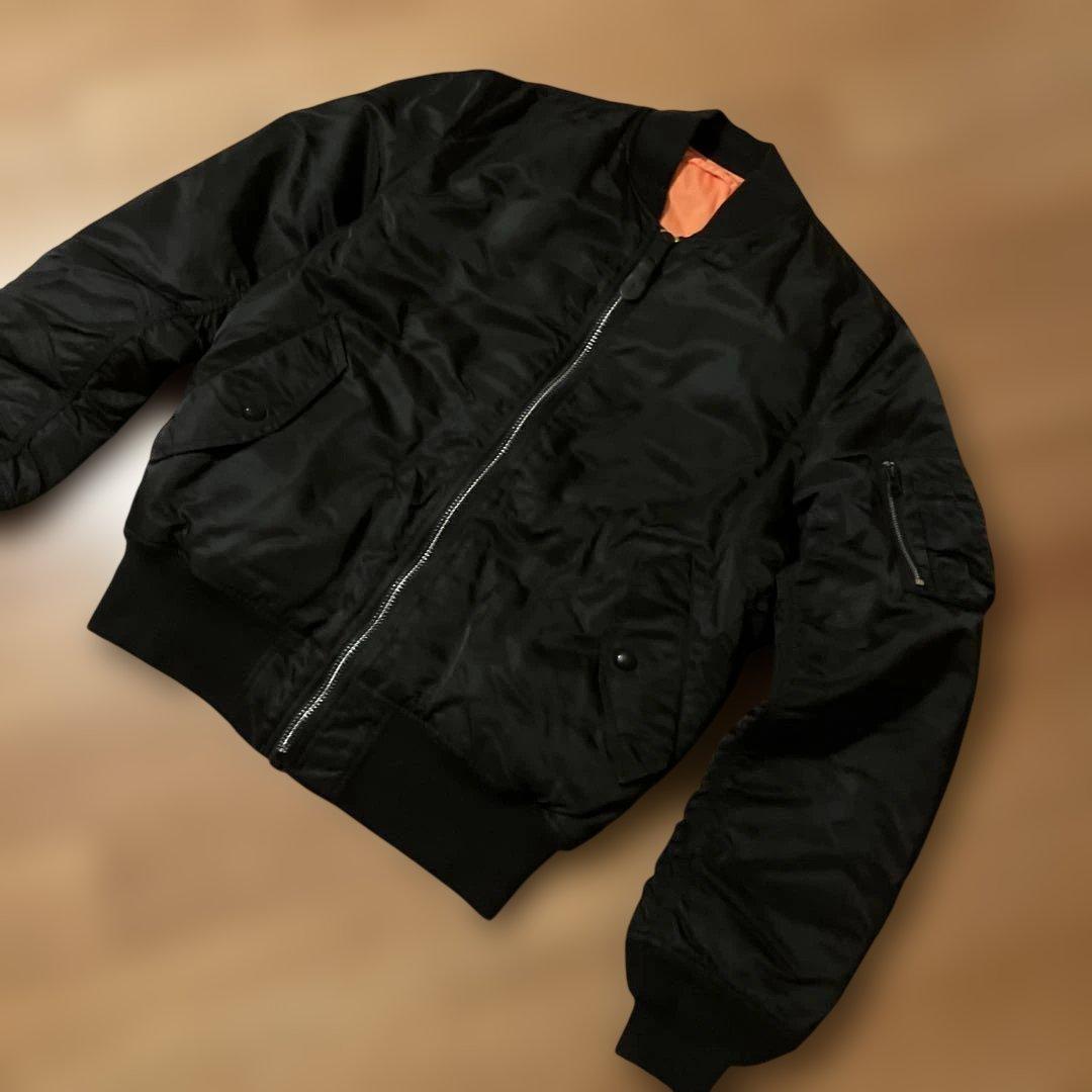 ALPHA アルファ 2000 MA-1 NYLON JACKET XLブラック