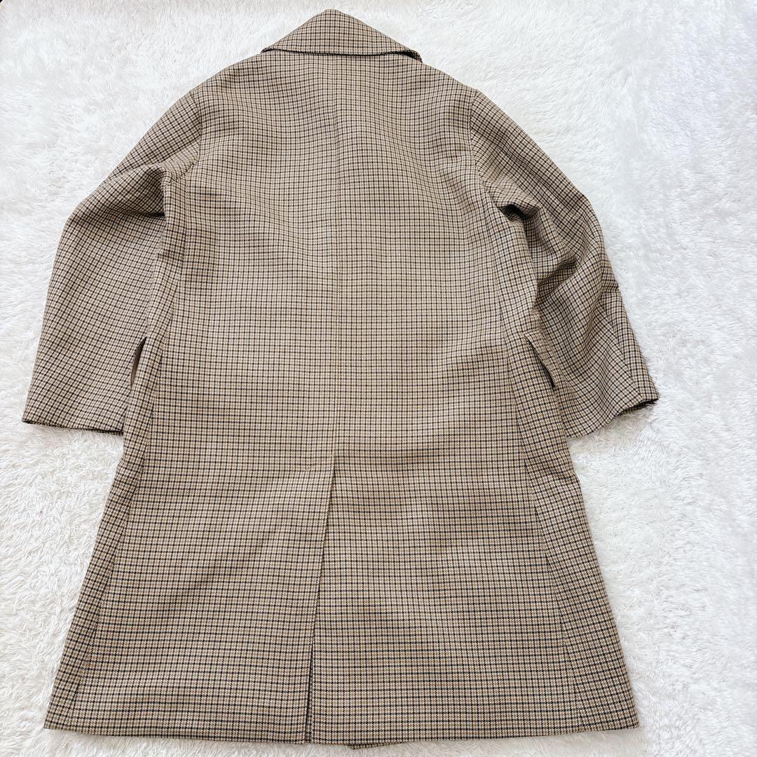 極美品 オーラリー ダブルフェイスチェックロングコート 17AW 齋藤飛鳥