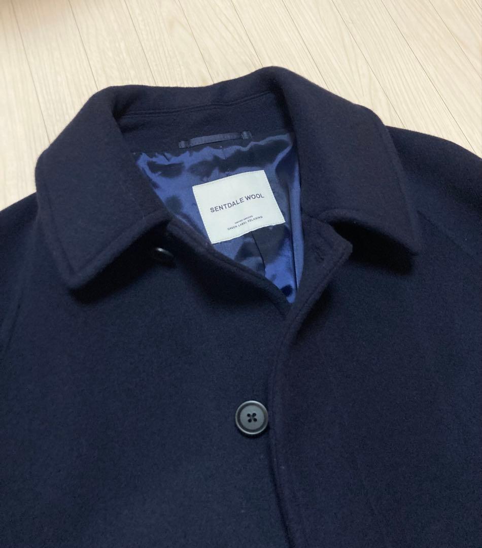 未使用品！ユナイテッドアローズ SENTDALEWOOL ステンカラー ネイビー
