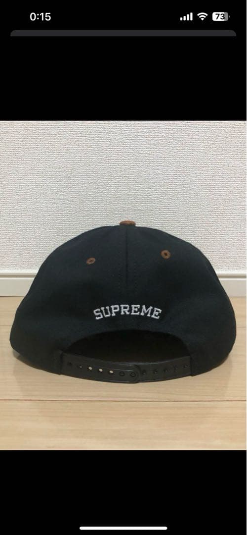【レア】supreme Classic Logo Suede panel cap