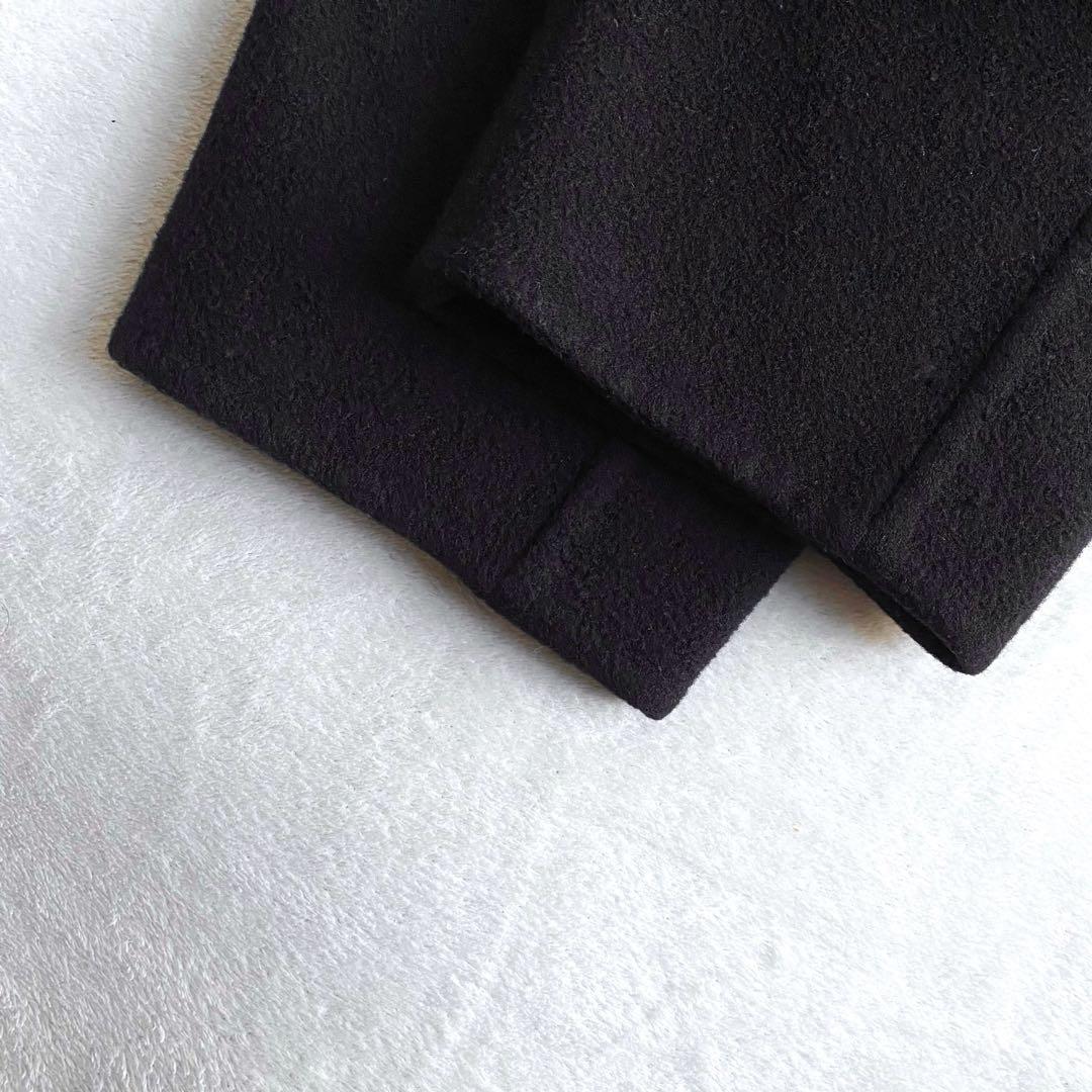 【美品✨】ドゥーズィエムクラス　Victorianリバーノーカラーコート　黒