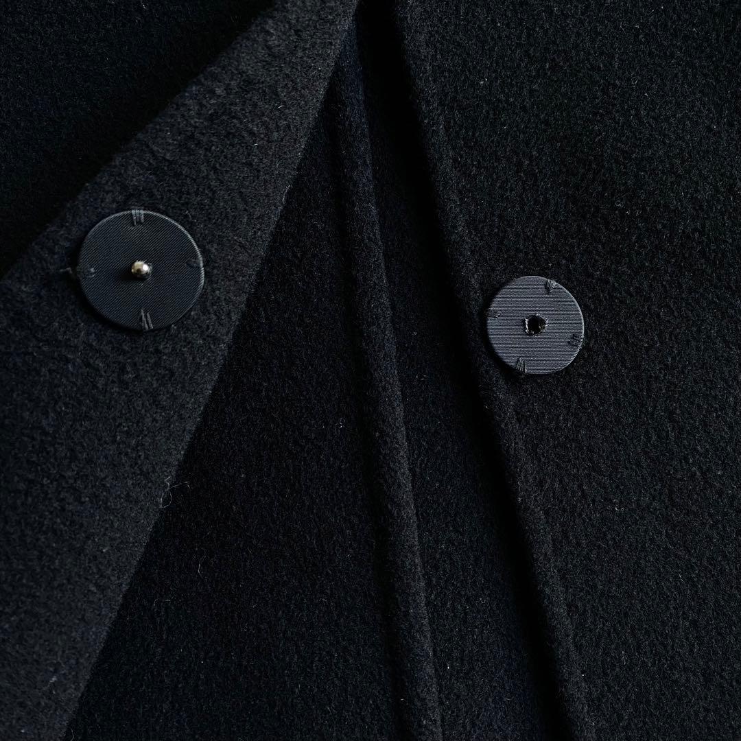【美品✨】ドゥーズィエムクラス　Victorianリバーノーカラーコート　黒