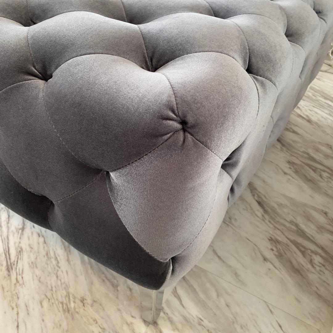 9月上旬まで期間限定 ベルベット ソファ オットマン チェスター