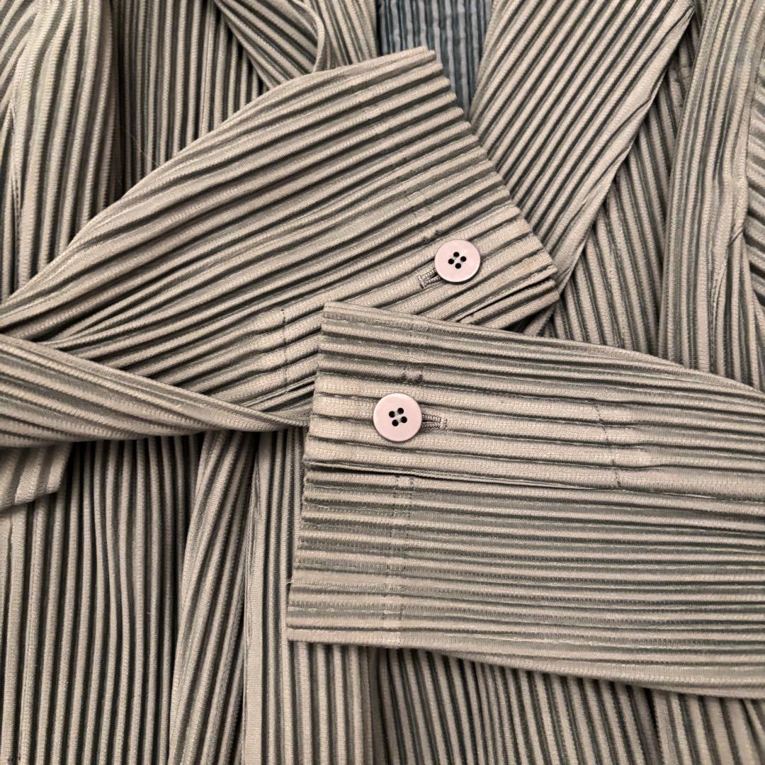 オムプリッセイッセイミヤケ 20AW ダブル ショート丈 プリーツ